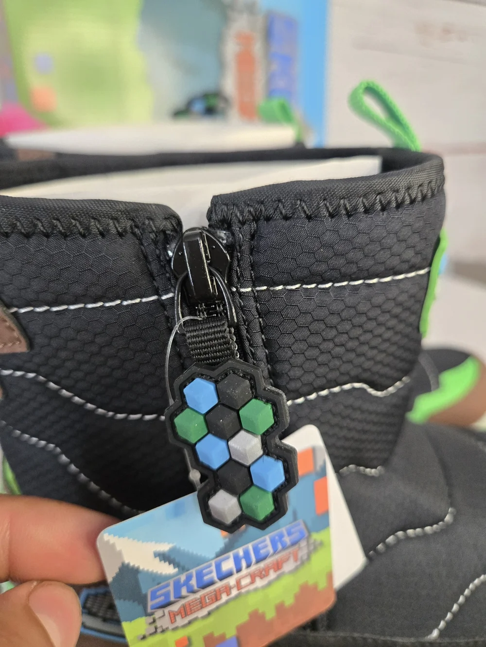 NWT Skechers Black & Brown Kids Water-Repellent Winter Boots